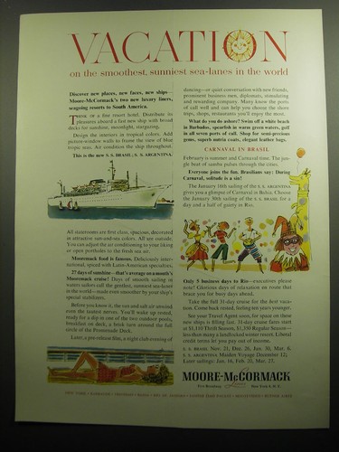 1958 moore mccormack - 1958, lines