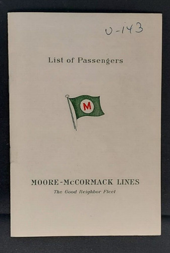 1959 passenger list - 1959,