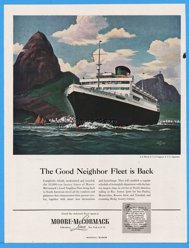 1948 moore mccormack lines - 1948,