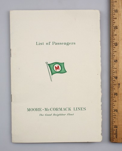Vintage 1963 moore mccormack - vintage,